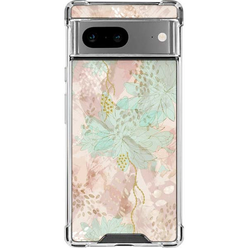 Floral Shadows Google Pixel 8a Clear Case
